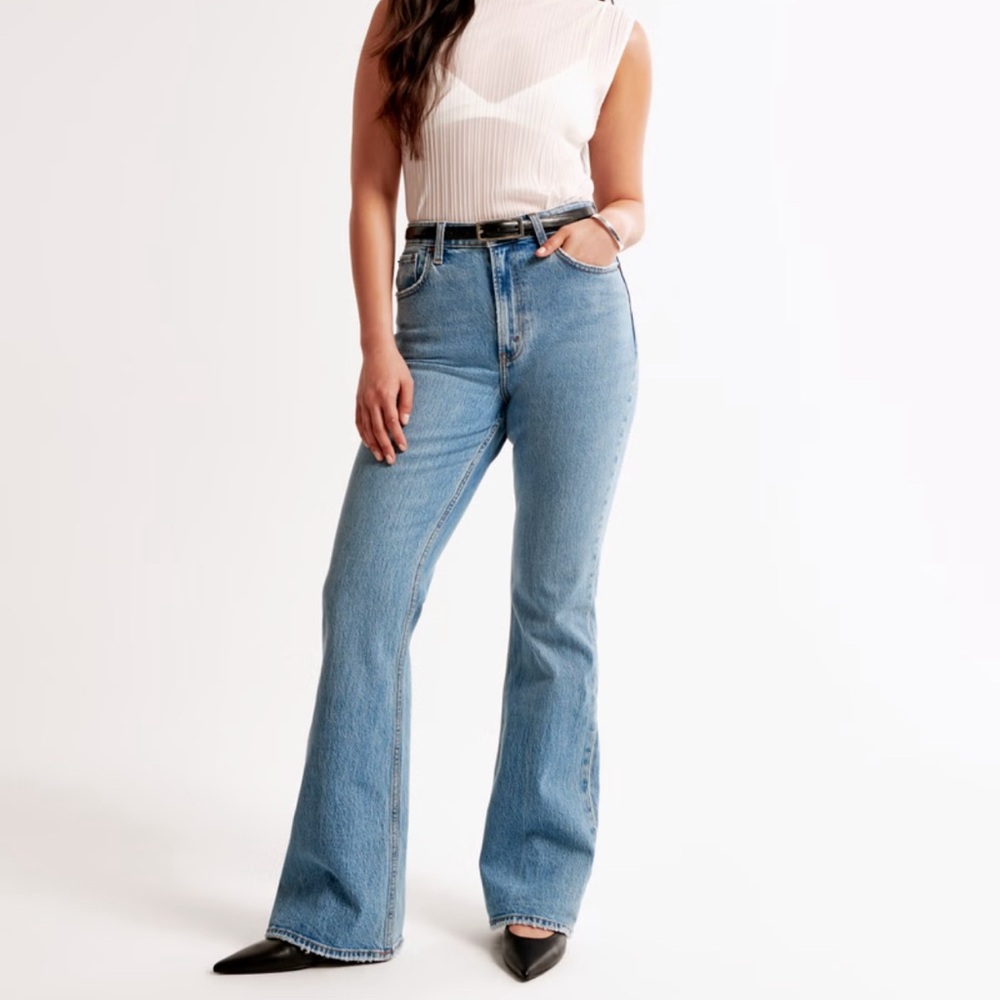 Abercrombie & Fitch Light Blue Flare Jeans